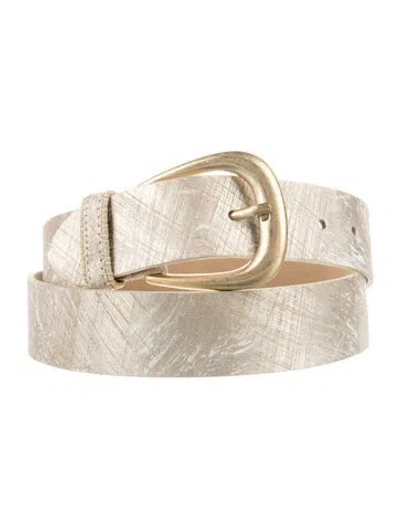 Pre-owned Streets Ahead Leather Belt W/ Tags In Neutral