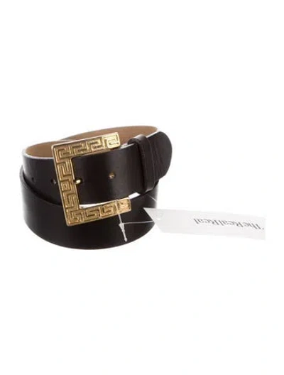 Pre-owned Streets Ahead Leather Waist Belt In Black