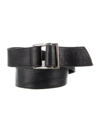 Pre-owned Streets Ahead Leather Waist Belt In Black
