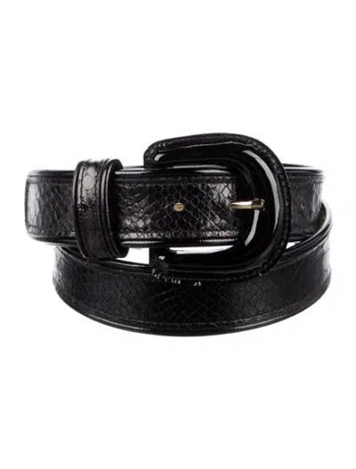 Pre-owned Streets Ahead Leather Waist Belt In Black