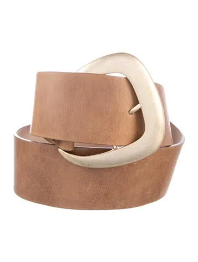 Pre-owned Streets Ahead Leather Waist Belt In Brown