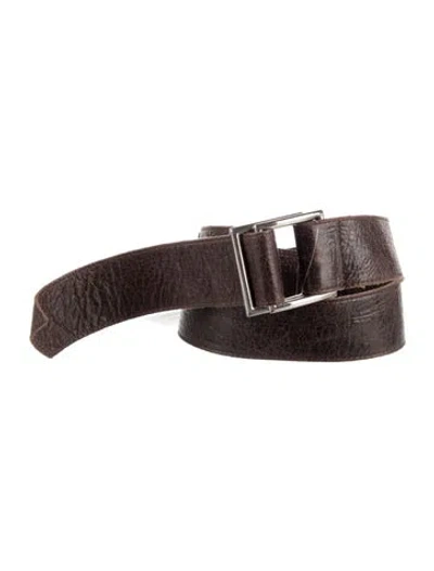 Pre-owned Streets Ahead Leather Waist Belt In Brown