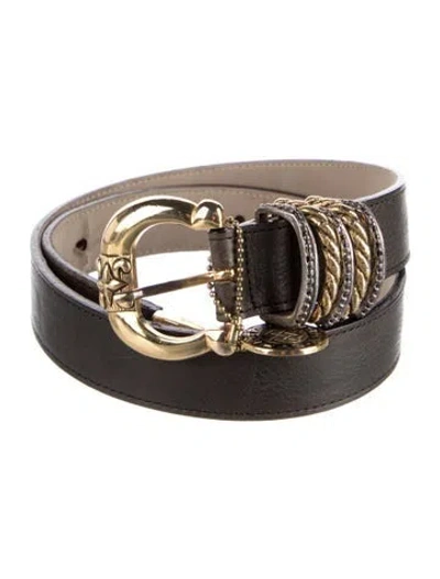 Pre-owned Streets Ahead Leather Waist Belt In Neutrals