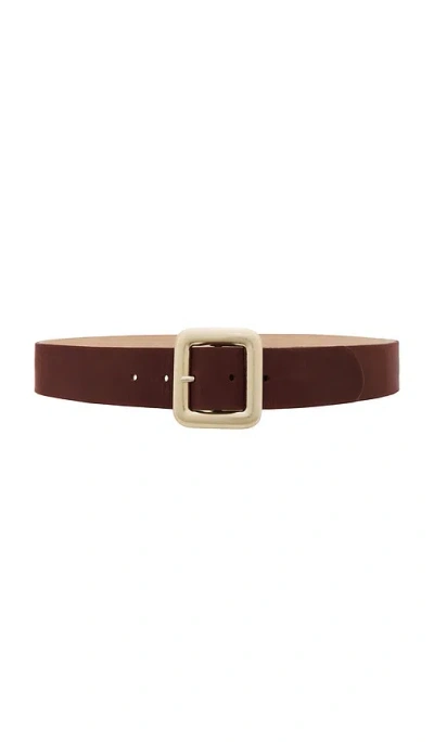 Streets Ahead Light Gold Contour Finish Belt In 干邑白兰地色