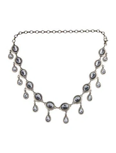 Pre-owned Streets Ahead Metal Crystal Embellishments Waist Belt W/ Tags In Silver