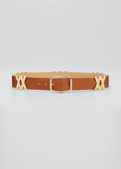 STREETS AHEAD RYAN GOLDEN LEATHER BUCKLE BELT