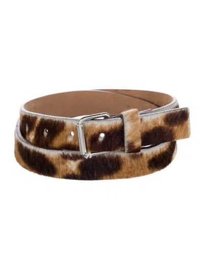 Pre-owned Streets Ahead Skinny Leather Belt In Brown