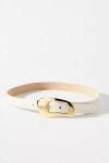 Streets Ahead Wavy Buckle Belt In Beige