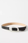 Streets Ahead Wavy Buckle Belt In Black