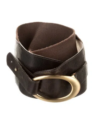 Pre-owned Streets Ahead Wide Canvas Belt Kit In Brown
