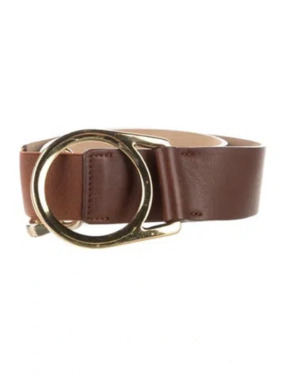 Pre-owned Streets Ahead Wide Leather Belt In Brown