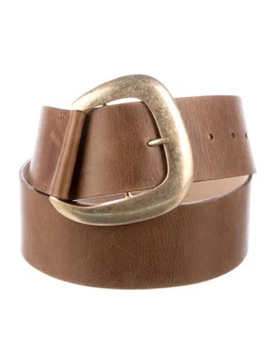 Pre-owned Streets Ahead Wide Leather Belt In Brown
