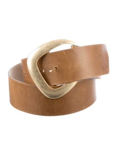 Pre-owned Streets Ahead Wide Leather Waist Belt In Brown