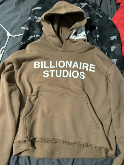 Pre-owned Streetwear Billionaire Studios Hoodie Brown