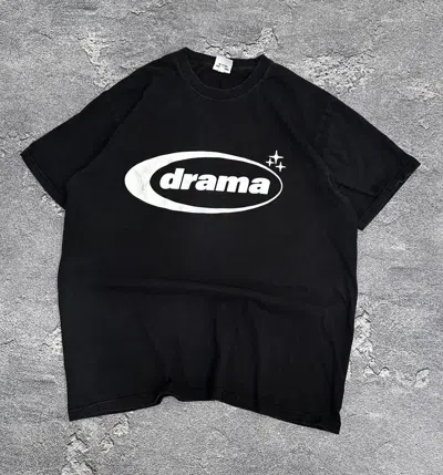 Pre-owned Streetwear Drama Call Big Logo T-shirt Japan Archive Y2k In Black