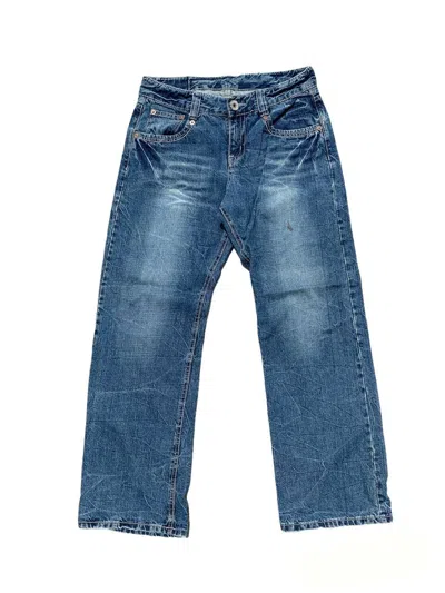 Pre-owned Streetwear Japan Brand R>>> Lightning Design Washed Denim Jeans