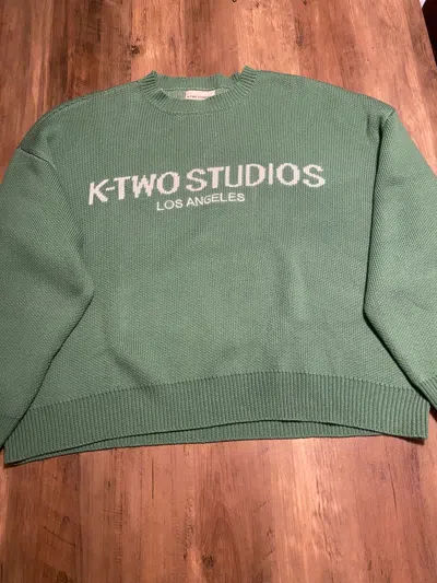 Pre-owned Streetwear K-two Studios Knit Sweater In Green