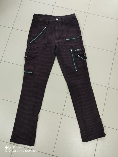 Pre-owned Streetwear Sex Pot Revenge Multipocket Utility Cargo Pant In Black Purple