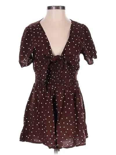 Pre-owned Streetwear Society Romper In Brown