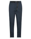 Streim Man Pants Navy Size Xl Viscose, Polyamide, Elastane In Navy Blue