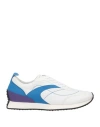 Streim Man Sneakers White Size 13 Soft Leather, Textile Fibers In White