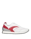 Streim Man Sneakers White Size 9 Leather, Textile Fibers In White