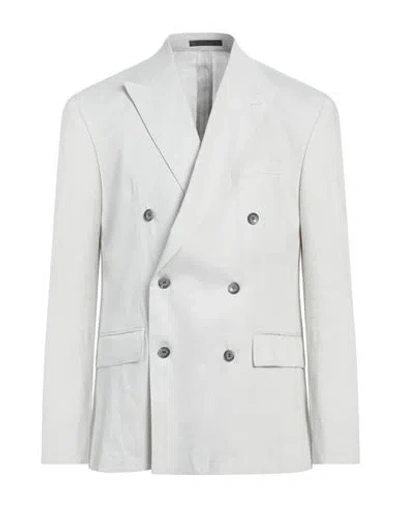Strellson Man Blazer Off White Size 44 Linen, Recycled Viscose, Elastane