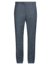 Strellson Man Pants Blue Size 40l Cotton, Wool, Viscose, Linen, Elastane In Blue