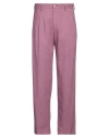 Strellson Man Pants Mauve Size 36 Viscose, Polyester, Elastane In Purple
