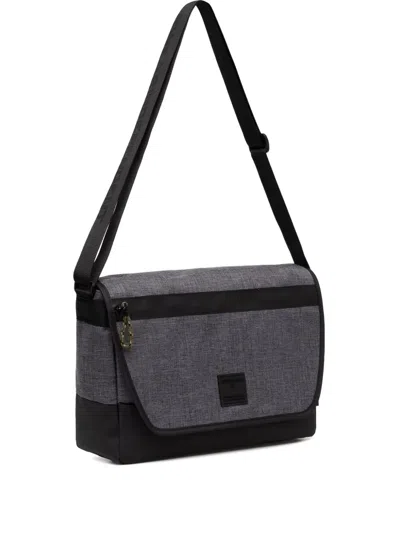 Strellson Textured Panelled Laptop Bag In Gray