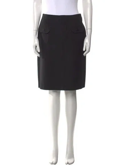 Pre-owned Strenesse Knee-length Skirt In Black