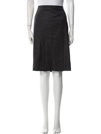 Pre-owned Strenesse Knee-length Skirt In Gray