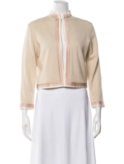 Pre-owned Strenesse Silk Jacket In Neutral