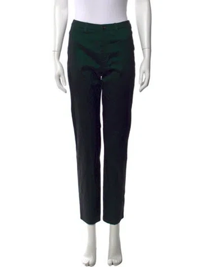 Pre-owned Strenesse Straight Leg Pants In Black