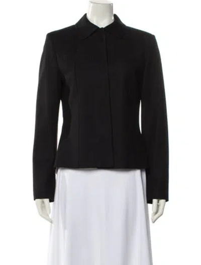 Pre-owned Strenesse Virgin Wool Evening Jacket In Black