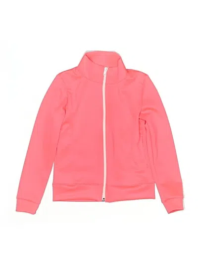 Pre-owned Stretch Is Comfort Kids' Track Jacket In Pink