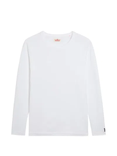 Stretch Long-sleeve T-shirt In White