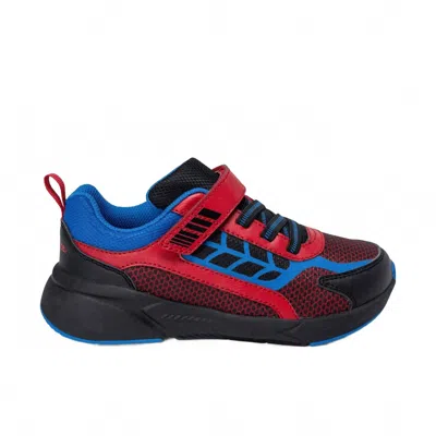 Stride Rite Kids' Boy's Equilibrium Light Up Sneakers In Black/red In Multi