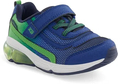 Stride Rite Kids' Boy's Made2play Surge Light Up Sneakers In Navy/green In Multi