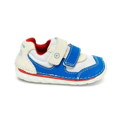 Stride Rite Kids' Boy's Soft Motion Mason Sneaker In White/blue