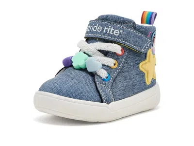 Stride Rite Can You Say (infant/toddler) Kid's Shoes Denim: 4 Toddler M, Synthetic In Blue