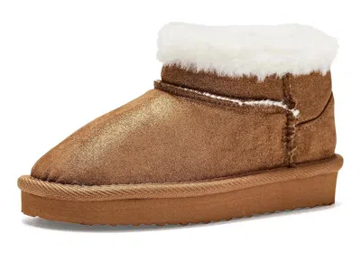 Stride Rite Emmie (little Kid/big Kid) Kids Shoes Chestnut Shimmer: 11 Little Kid M, Synthetic In Brown