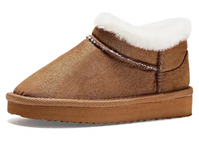 Stride Rite Emmie (toddler) Kids Shoes Chestnut Shimmer: 5 Toddler M, Suede In Brown