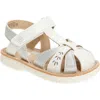Stride Rite Kids' Kehlani Laser Cut Sandal In White