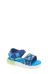 Stride Rite Kids' Kitt Light-up Sandal In Blue