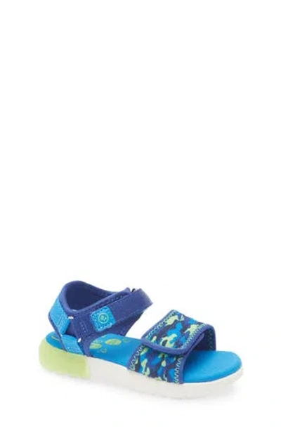 Stride Rite Kids' Kitt Light-up Sandal In Blue