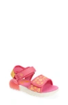 Stride Rite Kids' Kitt Light-up Sandal In Pink