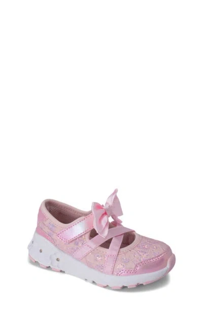 Stride Rite Kids' Light Up Flora Sneaker In Pink