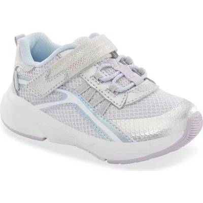 Stride Rite Kids' Made2play® Journey 3.0 Sneaker In Silver Sparkle