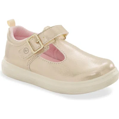 Stride Rite Kids' Rena Mary Jane Flat In Champagne